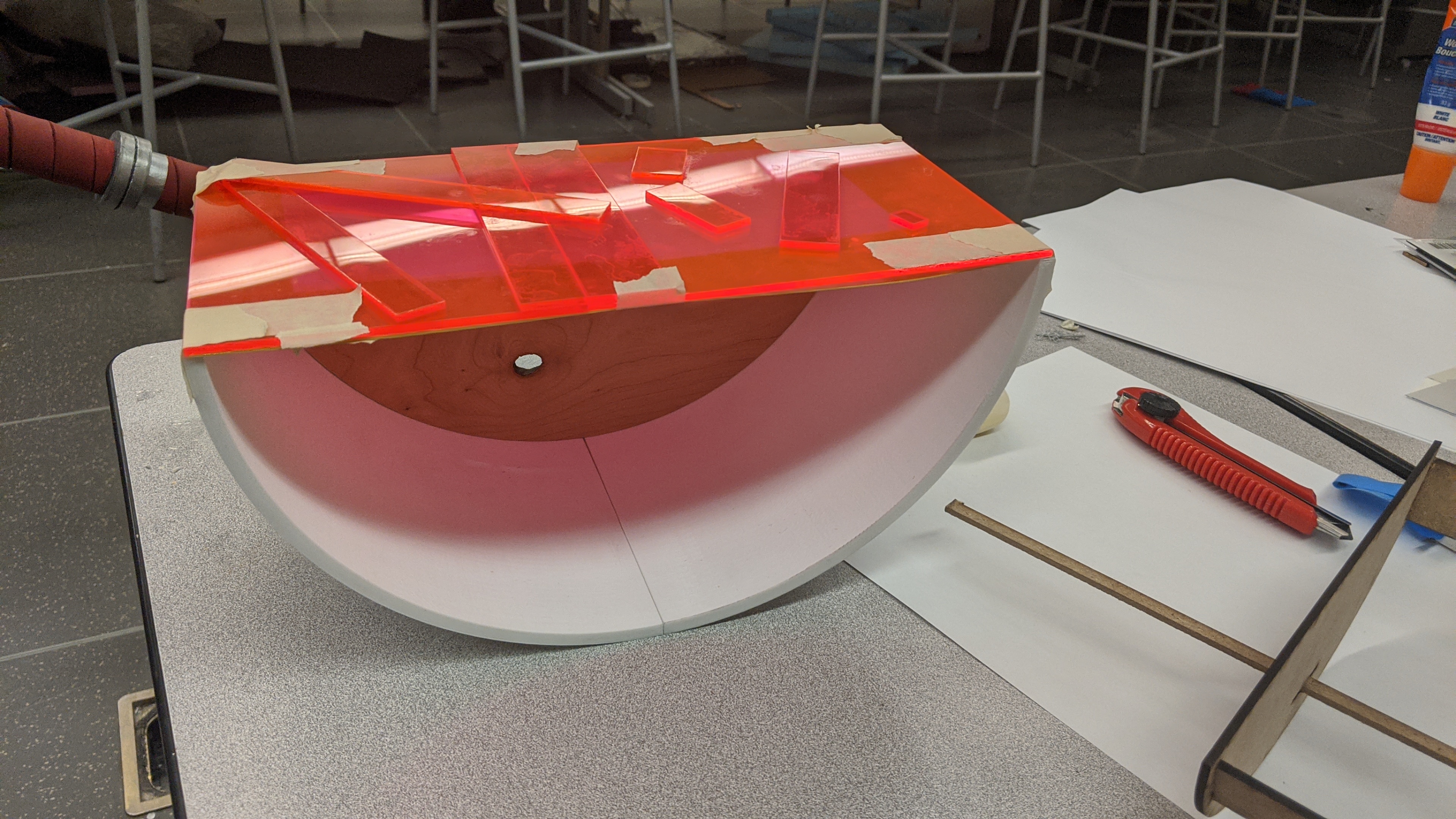 Rough sketch of Melontime ideation, shape and corners.