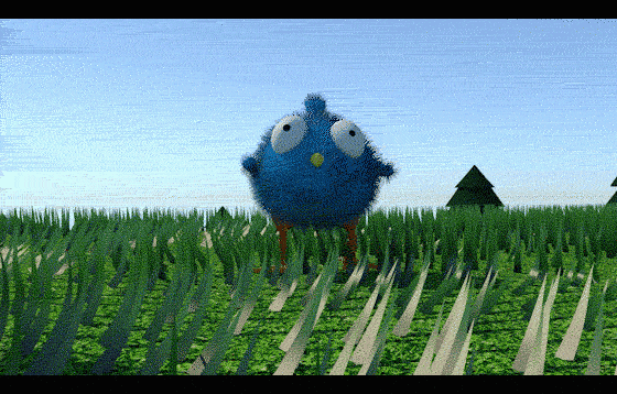 Animation of the bird crying I had done.